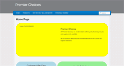 Desktop Screenshot of premierchoices.com