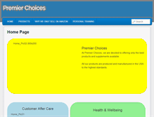 Tablet Screenshot of premierchoices.com